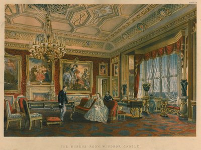 The Rubens Room, Windsor Castle by Robert Charles Dudley